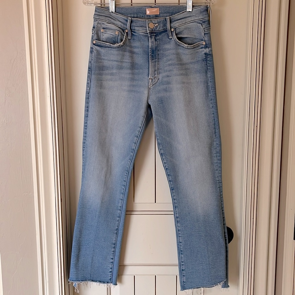 Mother Insider Crop Step Fray Denim